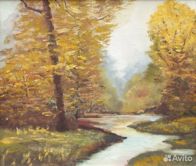 Интерьерная картина большая осенний пейзаж