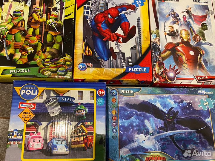 Развивающие игрушки и пазлы