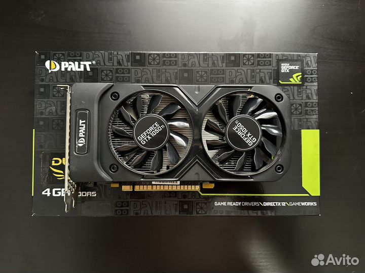 Видеокарта Palit Duo GTX 1050 TI