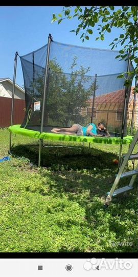 Батут с защитной сеткой 306 см Доставка