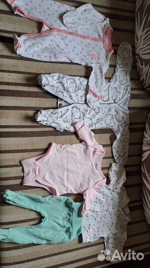 Детские вещи пакетом для девочек от 0 до 12 мес
