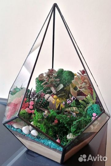 Флорариум капля, подарок с wow эффектом