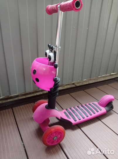 Самокат детский трехколесный бу