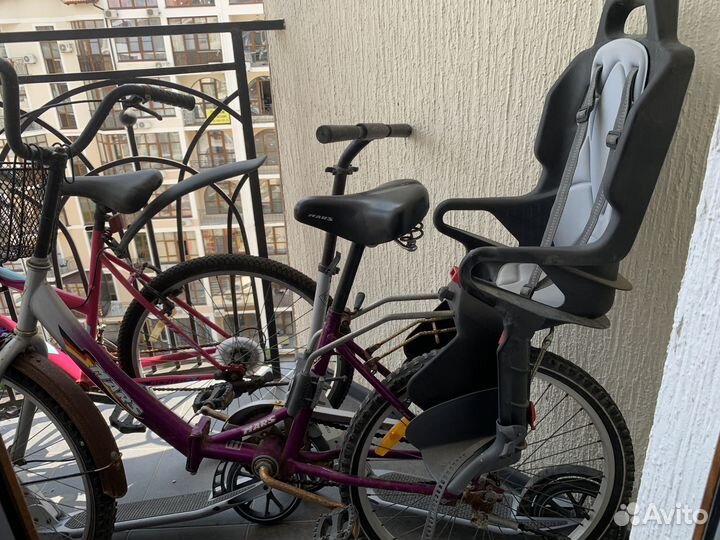 Детское велокресло на багажник