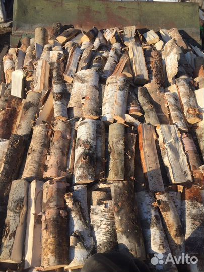 Дрова смешанные березовые, опил,горбыль сухой