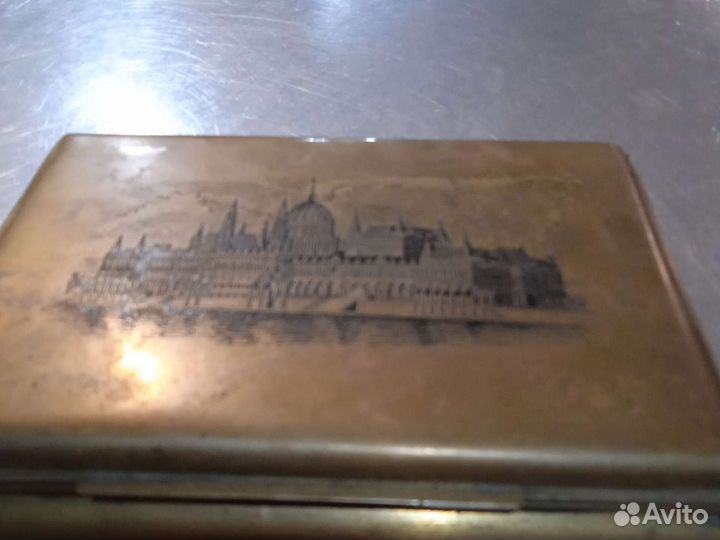 Винтажная шкатулка Латунь