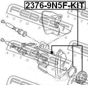Поршень суппорта тормозного переднего ремкомплект