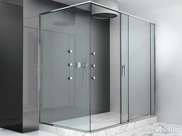 Душевая из стекла под ключ