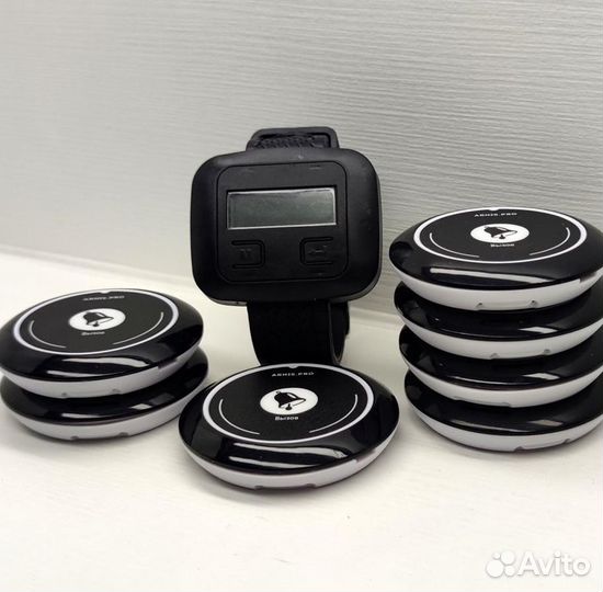 Кнопка вызова официанта модель Смайл с часами