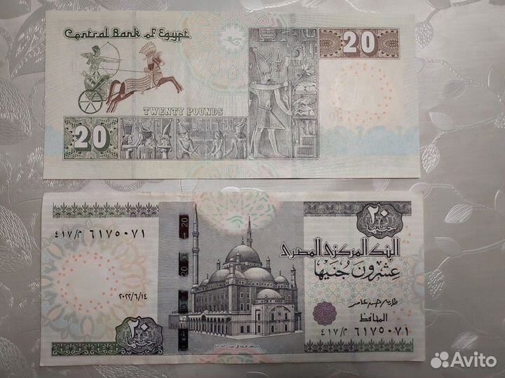 20 египетских фунтов