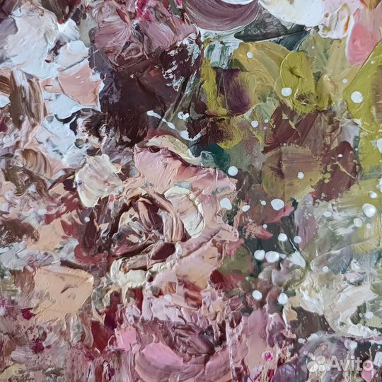 Картина маслом цветы