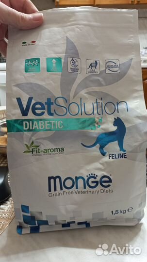 Корм для кошек диабетик Monge