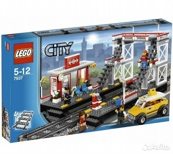 Lego city железная дорога 7937,7938,7939