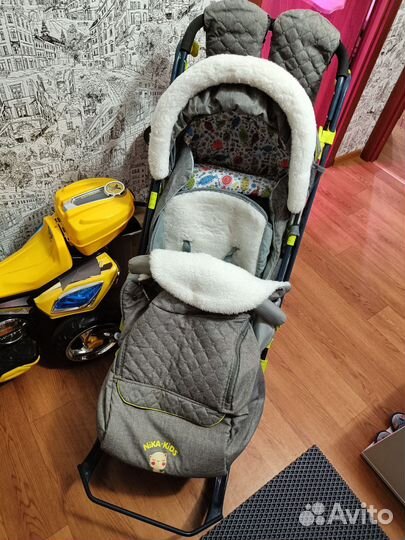 Детские санки коляска ника
