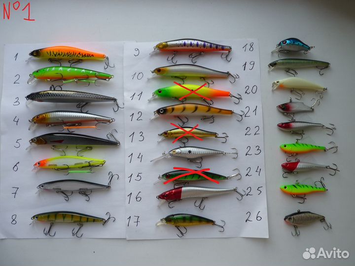 Воблеры, блёсны