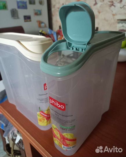 Контейнер для сыпучих продуктов пластик новые