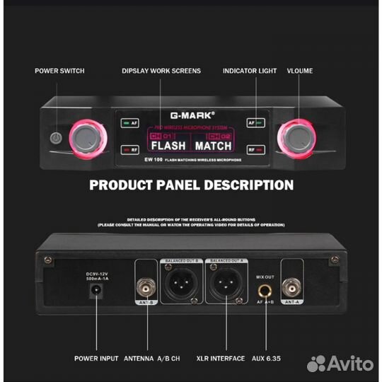 Микрофон - Радиосистема MaCh G-mark EU 100