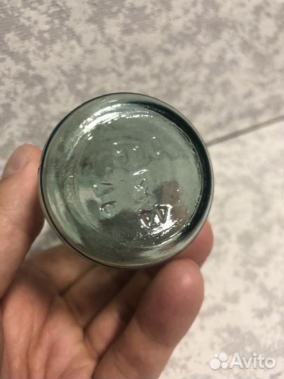 Банка стеклянная бутылка СССР маленькая
