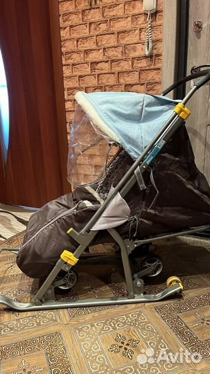 Детские санки коляска бу