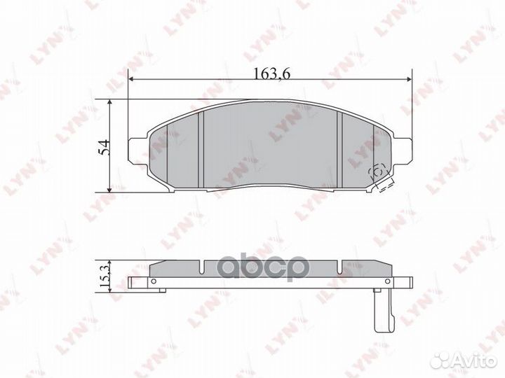 Nsin0018860349 Колодки тормозные дисковые перед