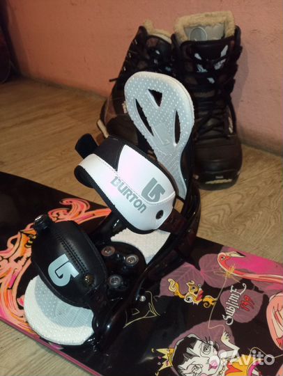 Сноуборд Rossignol 139+Burton+Vans. Комплект