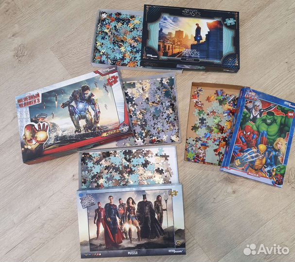 Пазлы 360 и 560 Мстители, Марвел 4 уп вместе