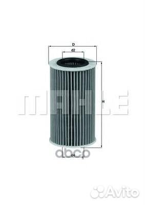 Фильтр масляный OX 384D Mahle/Knecht