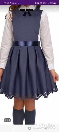 Сарафан и блузка для школы размер 146