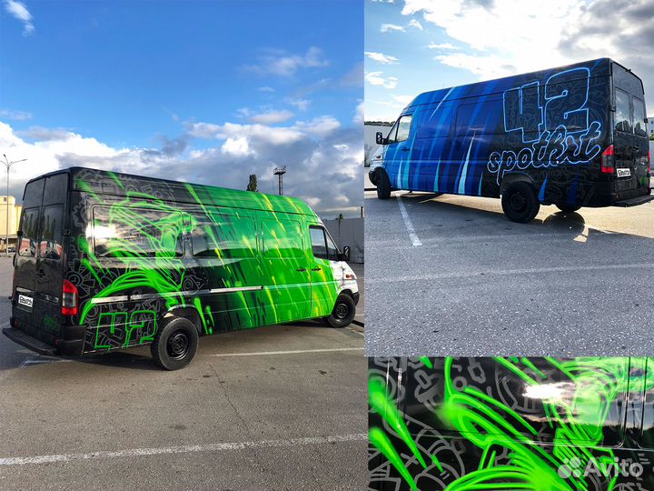 Роспись авто, рисунок на авто, граффити на авто