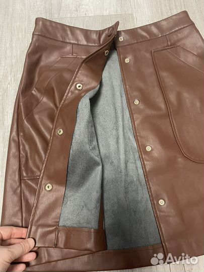 Кожаная юбка
