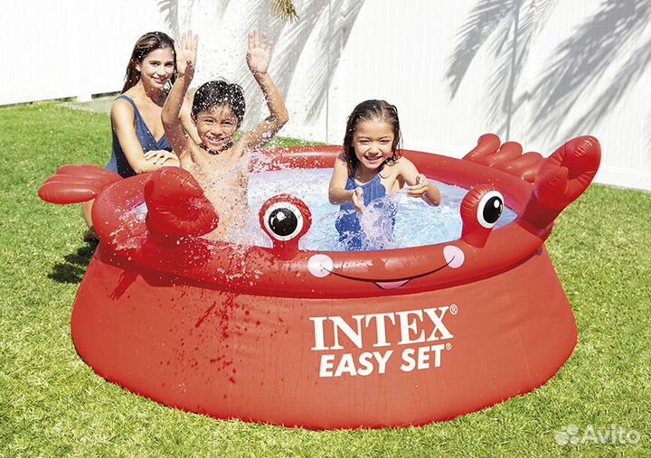 Надувной бассейн Intex Easy Set Pool Счастливый кр