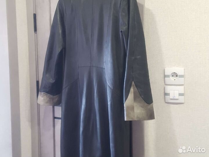 Тренч натуральная кожа Италия