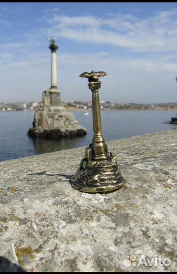 Памятник затопленным кораблям фигурка бронза 45мм