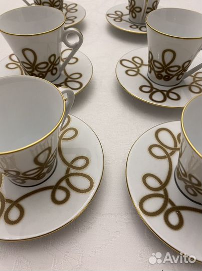 Набор кофейный на 6 персон Haviland Франция Лимож