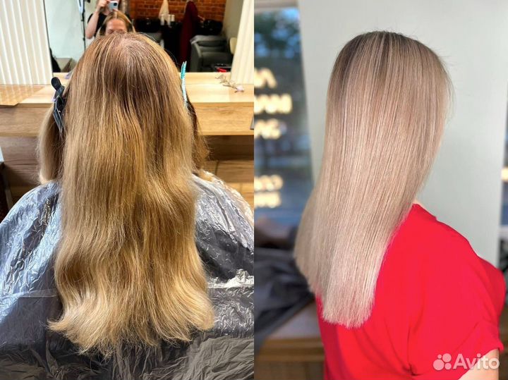 Окрашивание волос airtouch, блонд