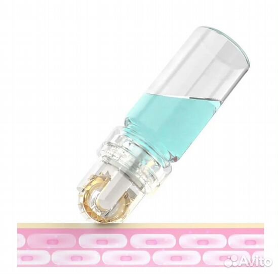 Мезороллер для кожи, с колбой для сыворотки, 64 иг