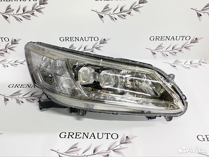 Фара правая Led диодная Honda Accord 9 13-16