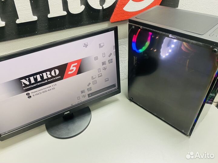 Игровой Компьютер Core i3-9100f+GTX1060