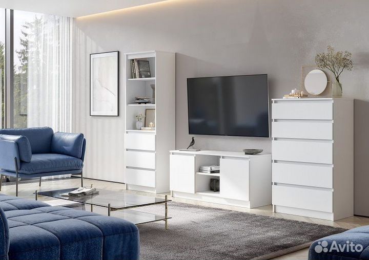 Тумба для тв белая