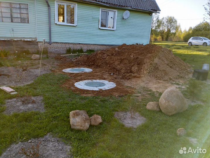 Септик за 1 день под ключ. Бурение машиной