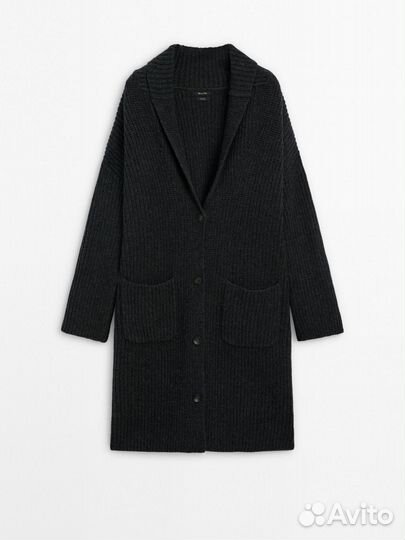 Кардиган из шерсти женский Massimo Dutti