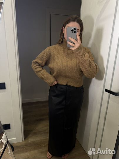 Кожаная юбка