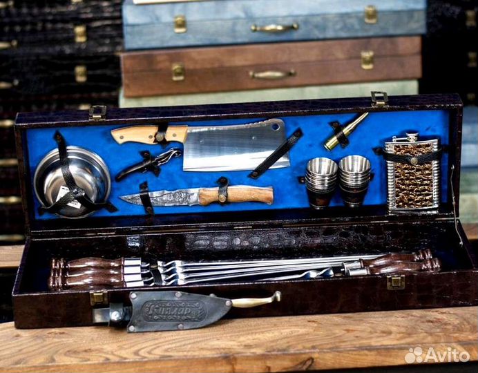 Подарочный набор для шашлыка в кейсе