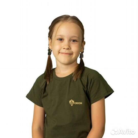 58276 Футболка детская Classic Kids, хлопок, хаки