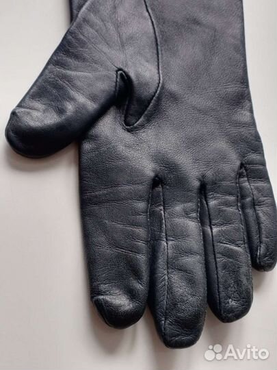 Перчатки кожаные длинные Benetton