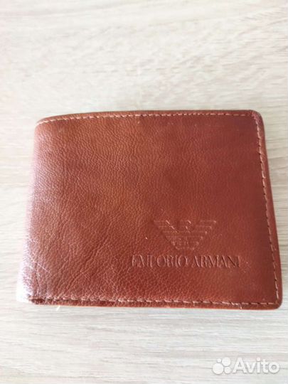 Кожаный кошелёк мужской Armani
