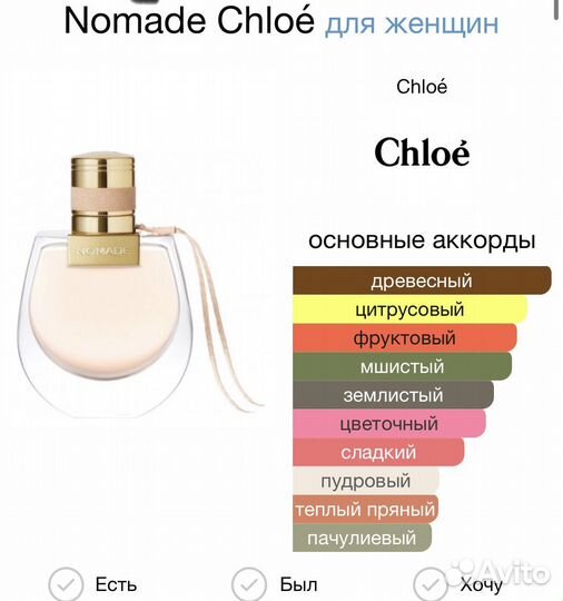 Парфюм Chloe Nomade