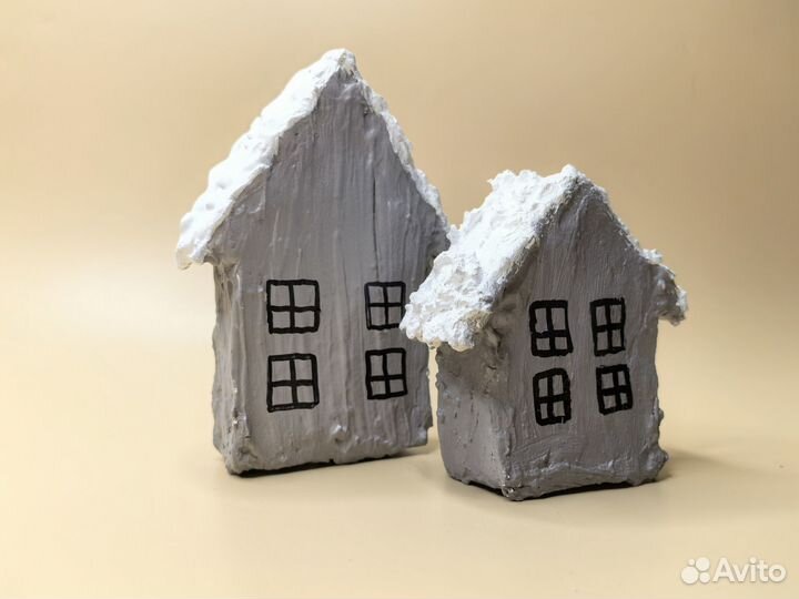 Домики из гипса