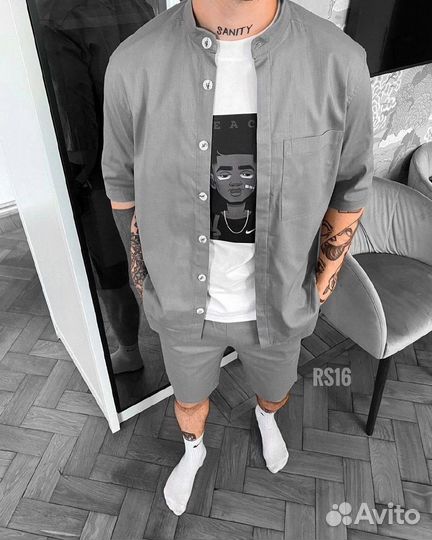 Мужской костюм двойка летний