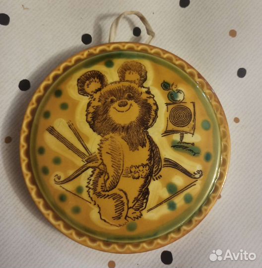 Олимпийский мишка панно СССР